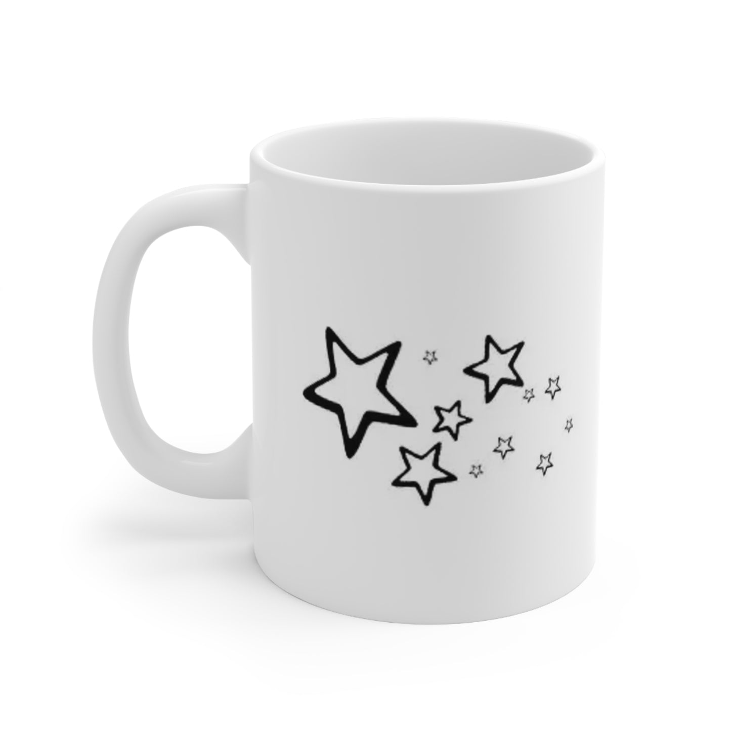 Taza de cerámica con diseño de estrellas — Taza de café con estrellas