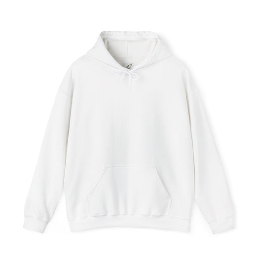 Classic White Hoodie — Cozy Blank Pullover for Custom Printing