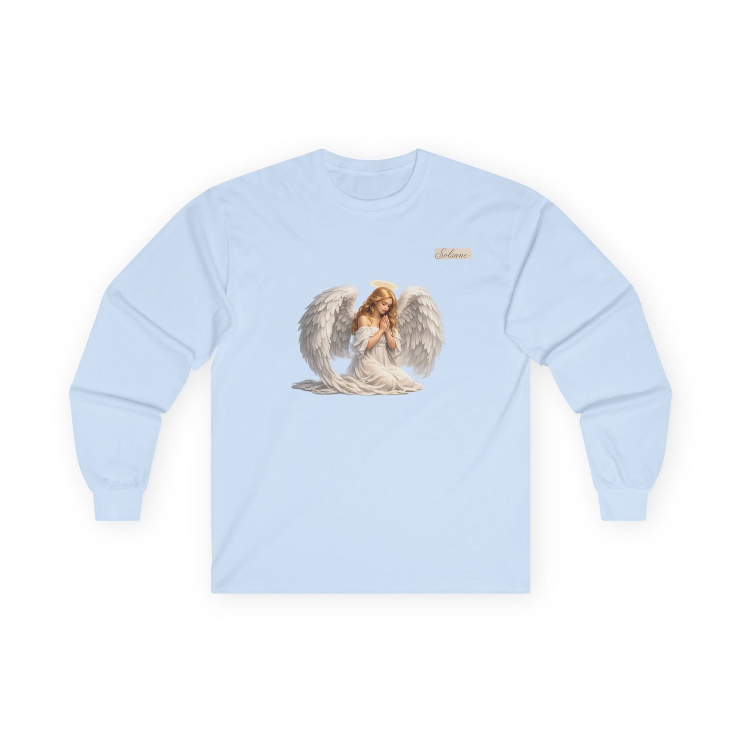 Angel Wings Long Sleeve Tee — Cherub Graphic Spiritual Shirt
