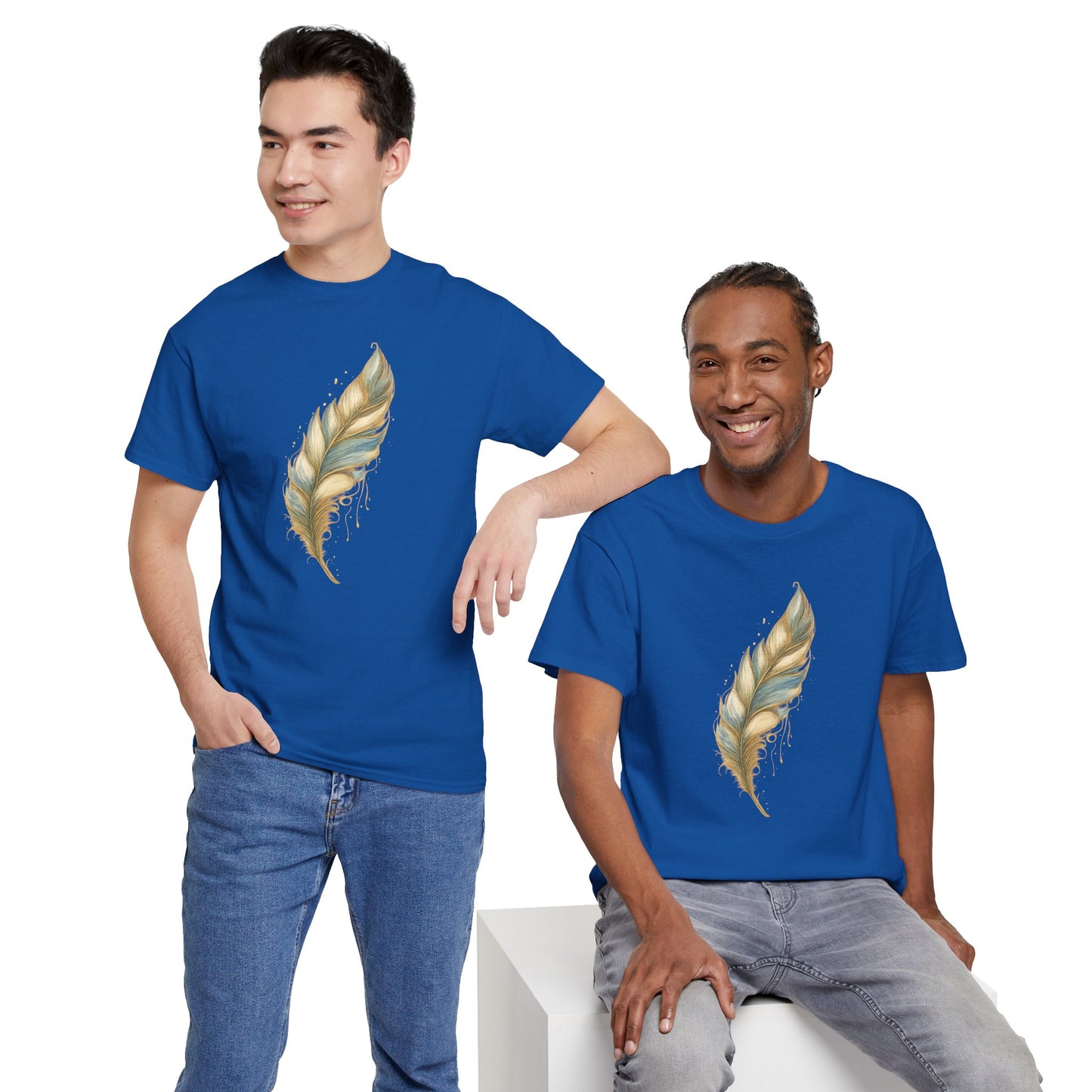 Feather Art T‑Shirt — plume color