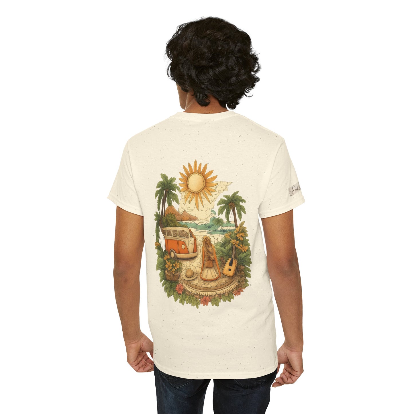 Vintage Beach Van T-Shirt — Retro Surf Camper Graphic Tee