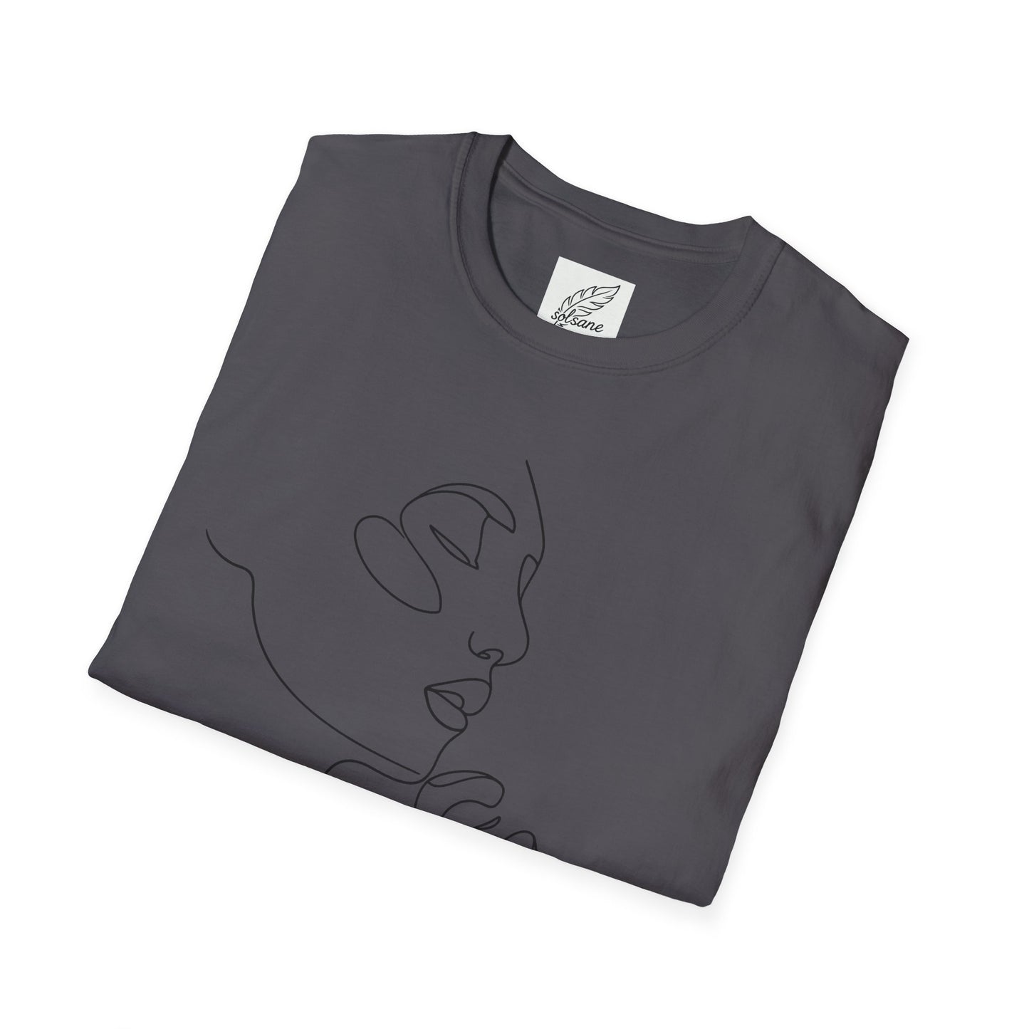 Line Art Face T-Shirt — Minimal One-Line Portrait Tee