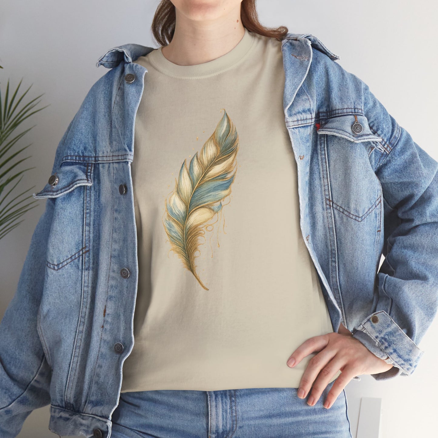 Feather Art T‑Shirt — plume color