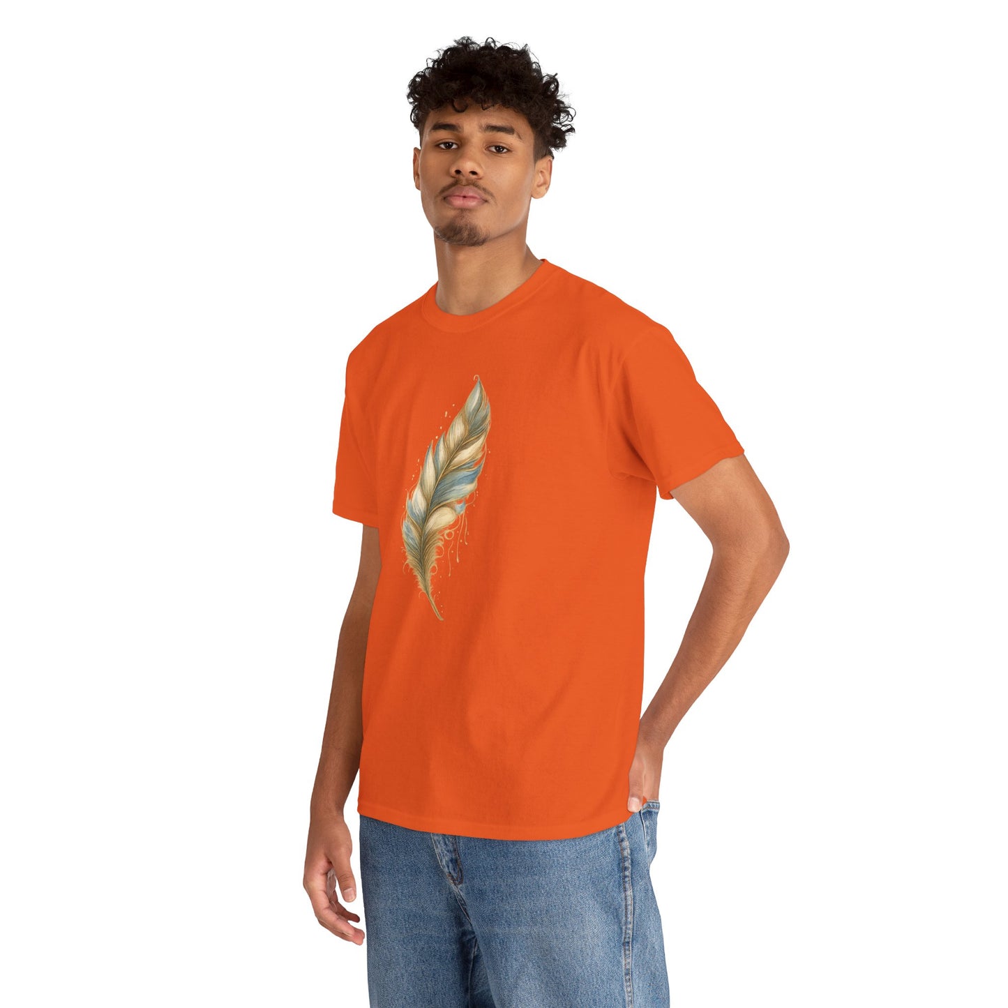 Feather Art T‑Shirt — plume color