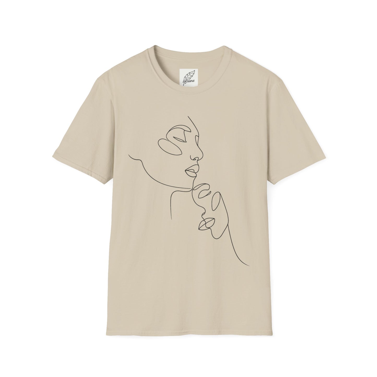 Line Art Face T-Shirt — Minimal One-Line Portrait Tee