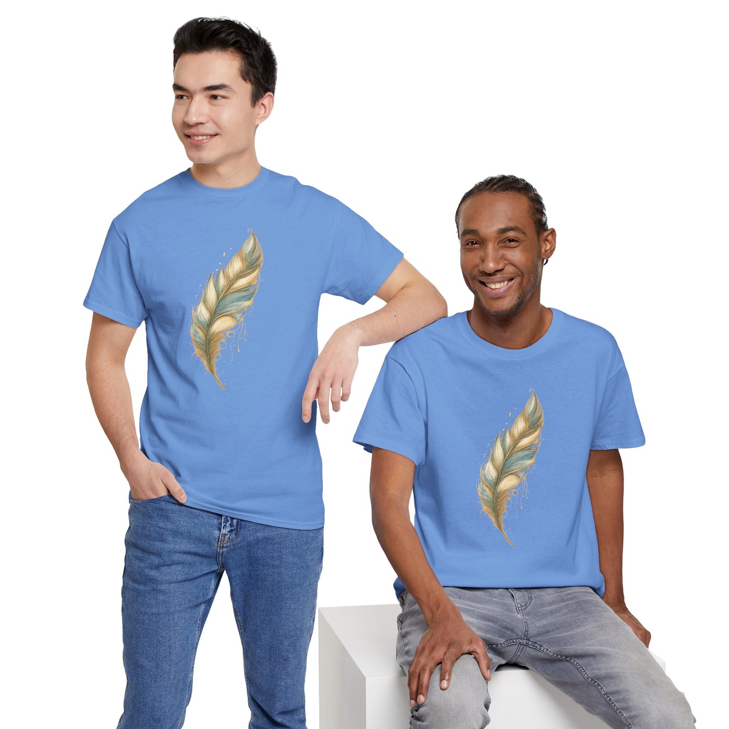 Feather Art T‑Shirt — plume color