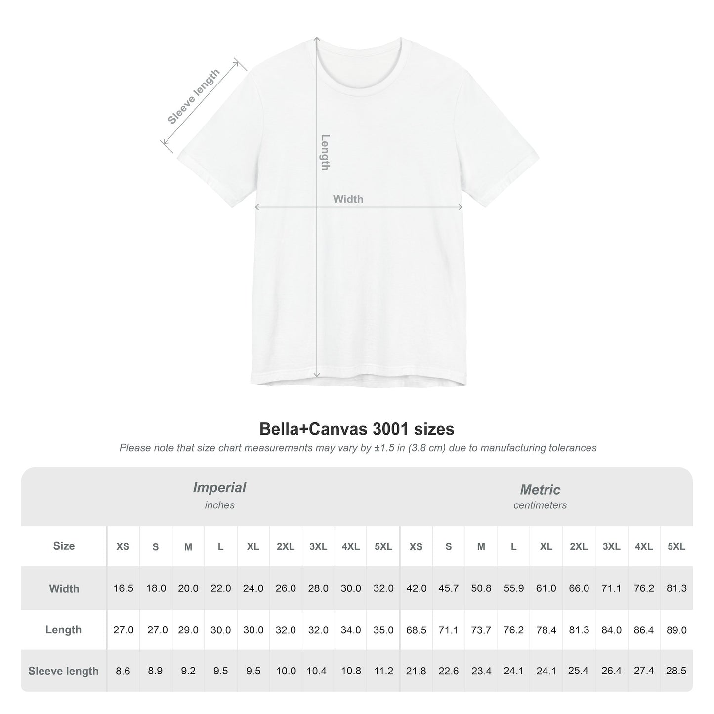 White Crewneck T‑Shirt — Classic Unisex Jersey Short Sleeve Tee