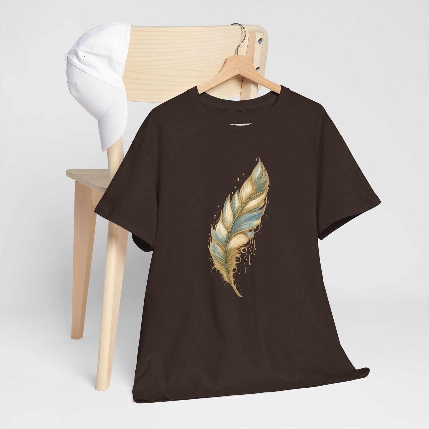 Feather Art T‑Shirt — plume color