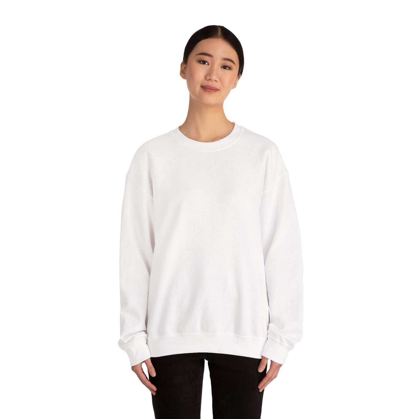 Crewneck Sweatshirt — Classic White Unisex Pullover