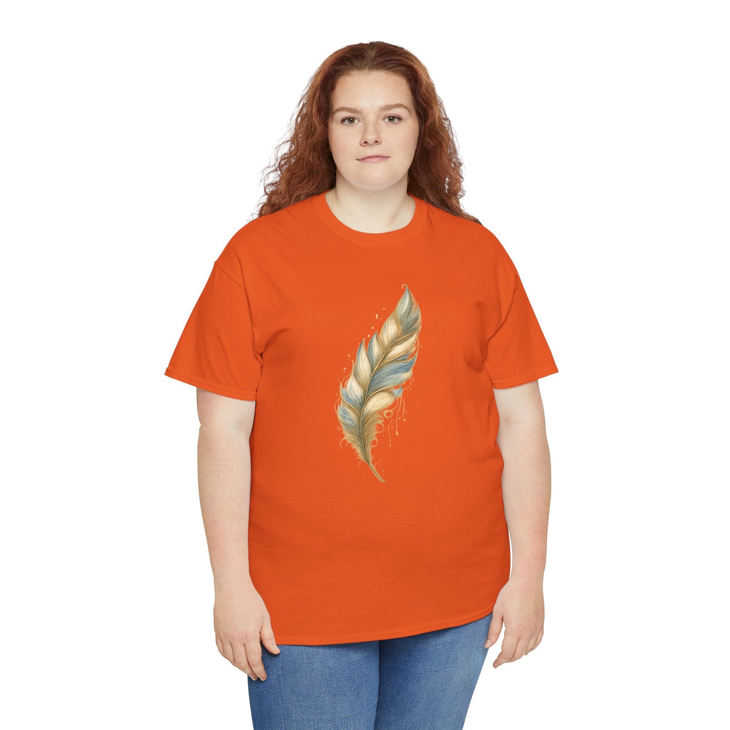 Feather Art T‑Shirt — plume color