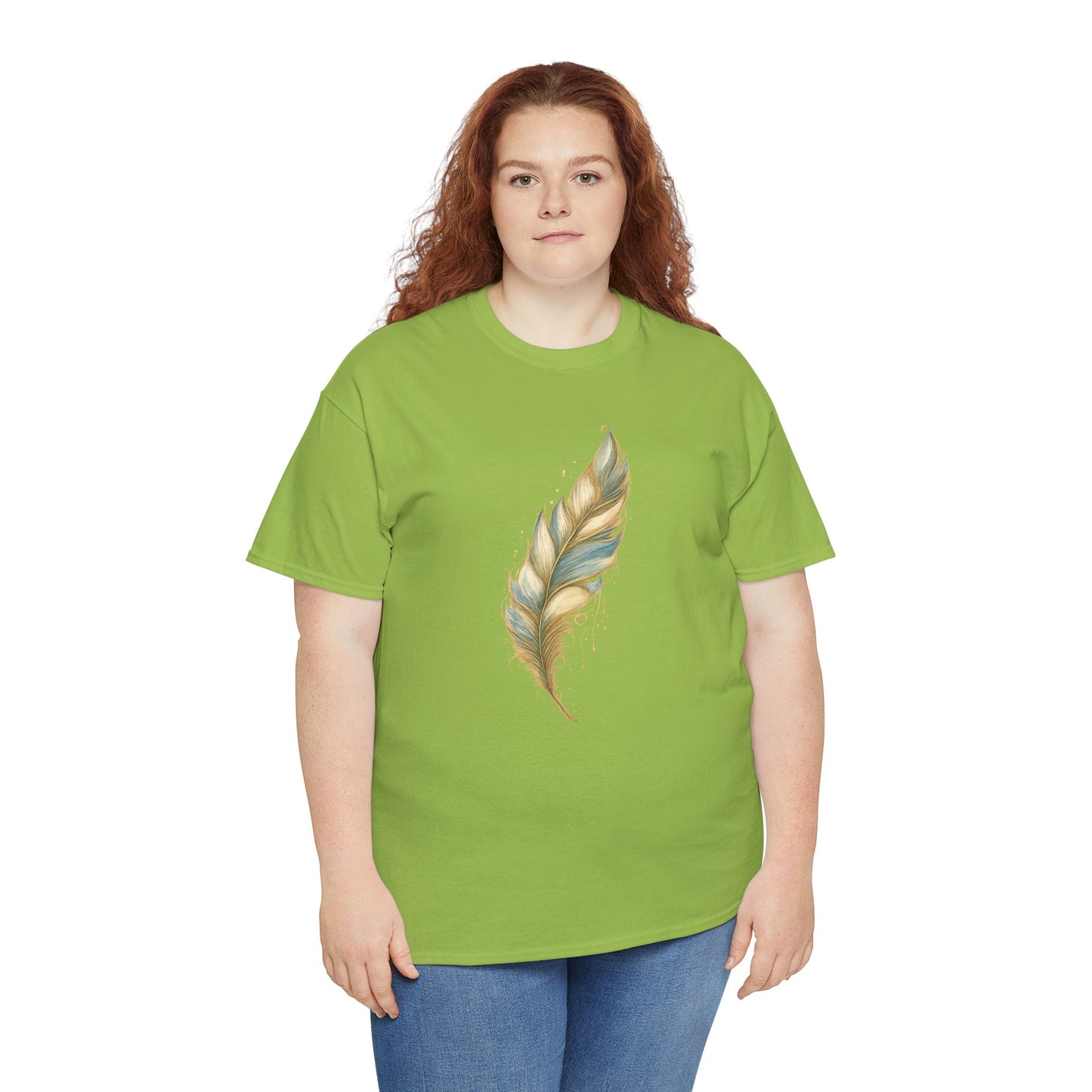 Feather Art T‑Shirt — plume color