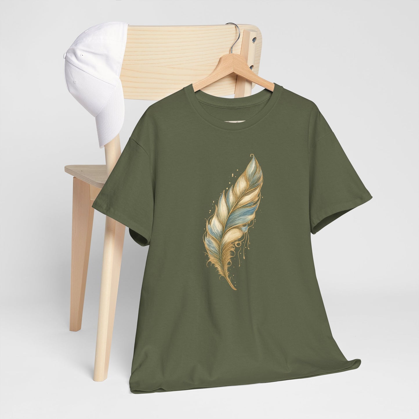 Feather Art T‑Shirt — plume color