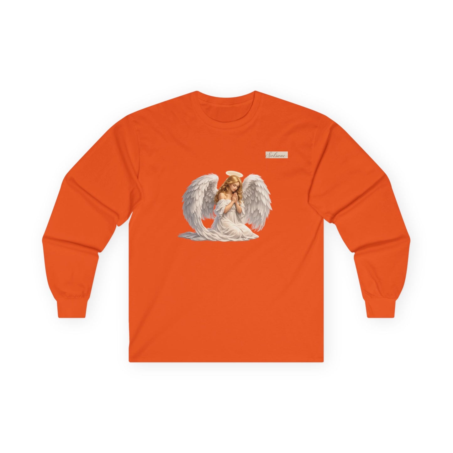 Angel Wings Long Sleeve Tee — Cherub Graphic Spiritual Shirt