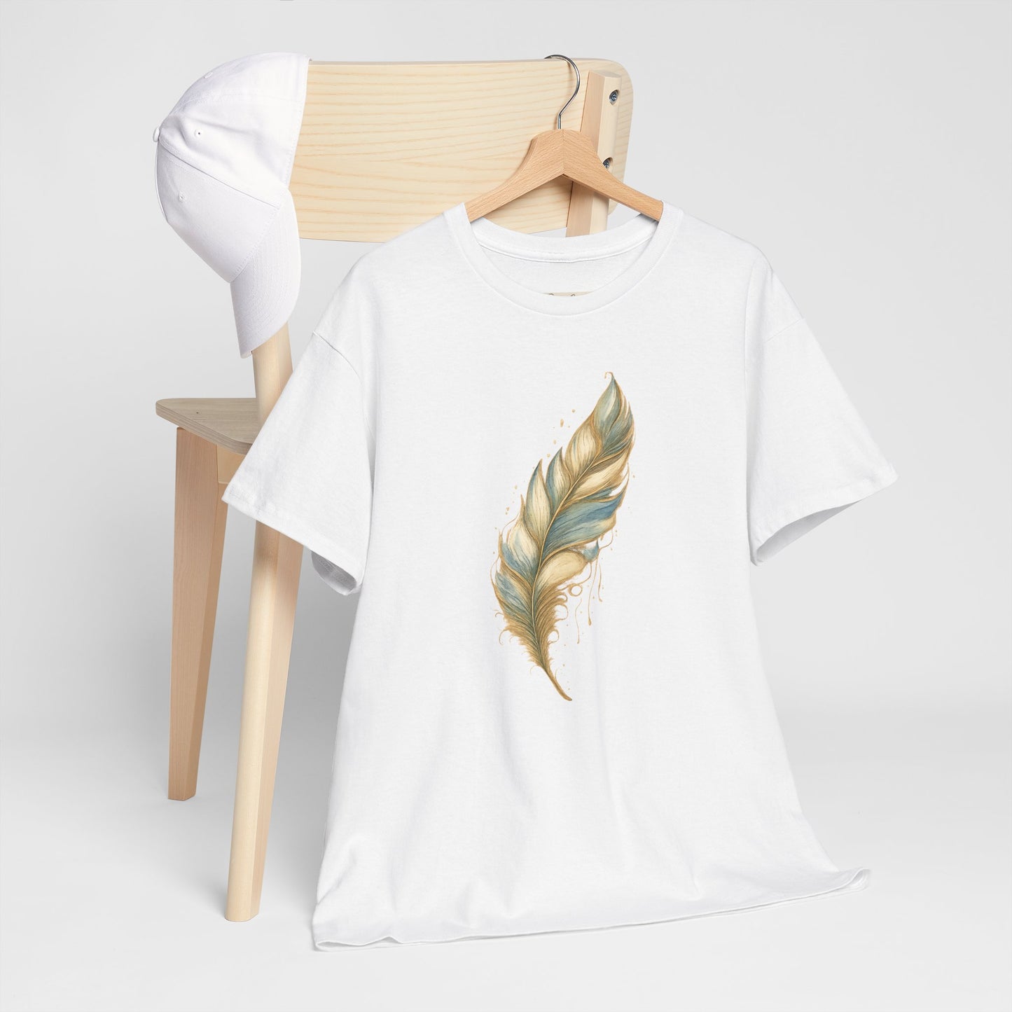 Feather Art T‑Shirt — plume color