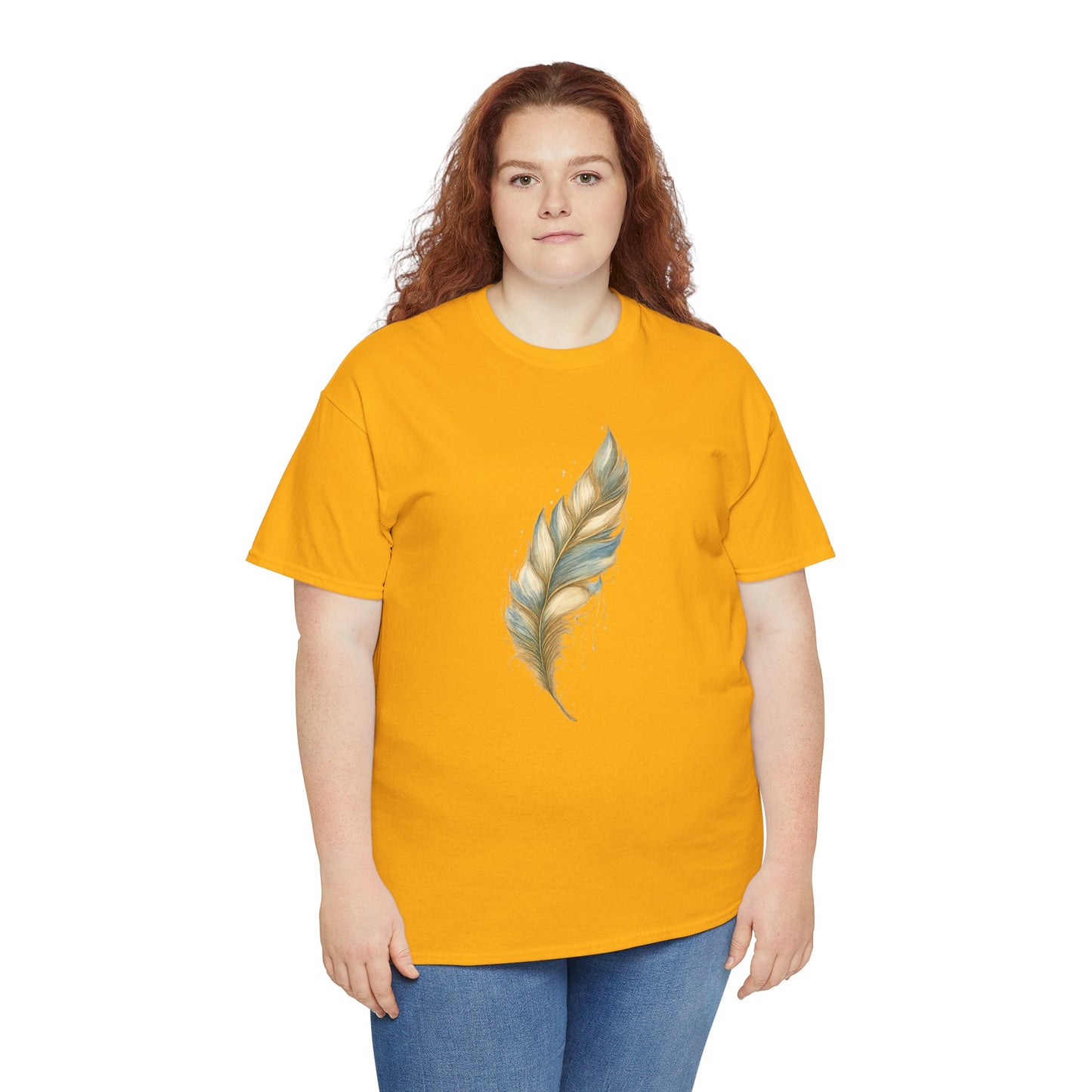 Feather Art T‑Shirt — plume color