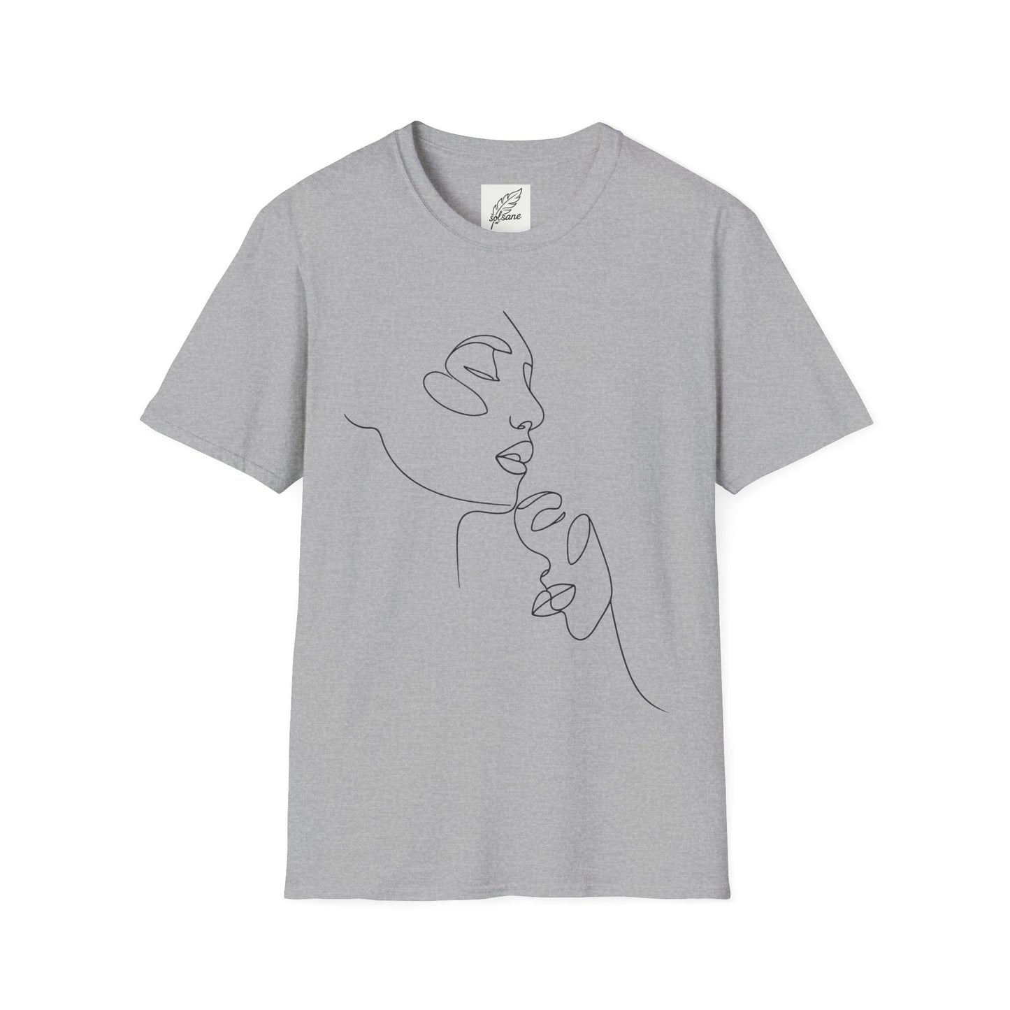 Line Art Face T-Shirt — Minimal One-Line Portrait Tee