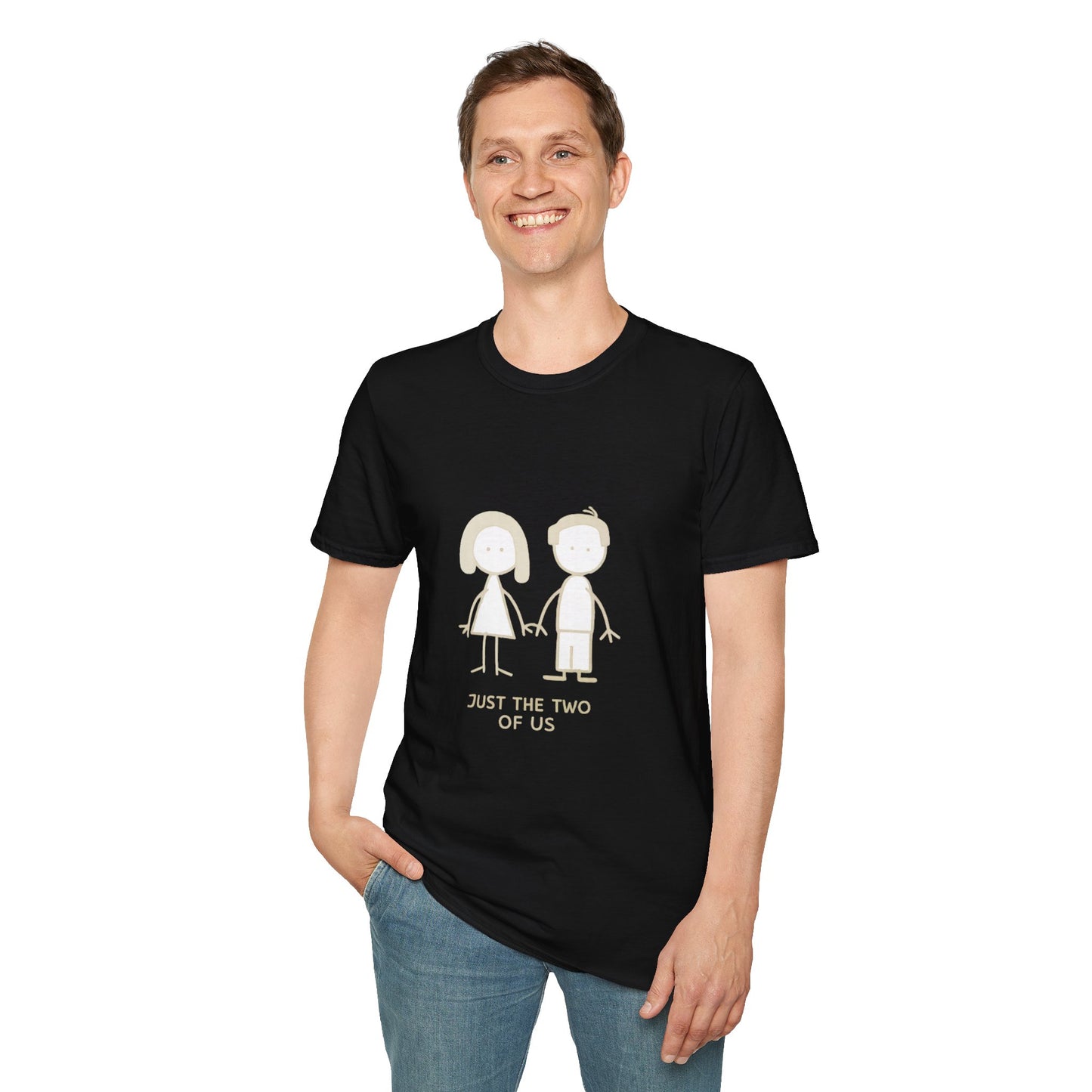 Couple Stick Figure 'Just The Two Of Us' T-Shirt