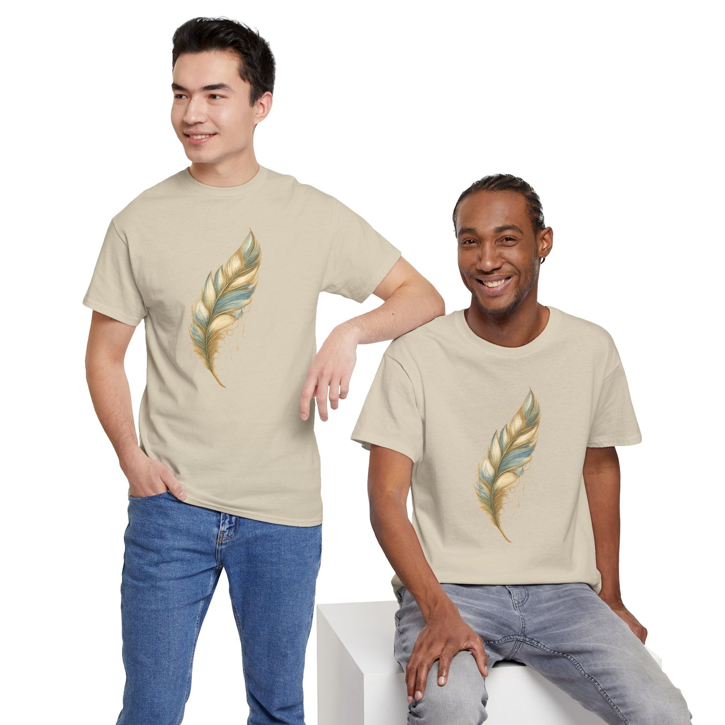 Feather Art T‑Shirt — plume color