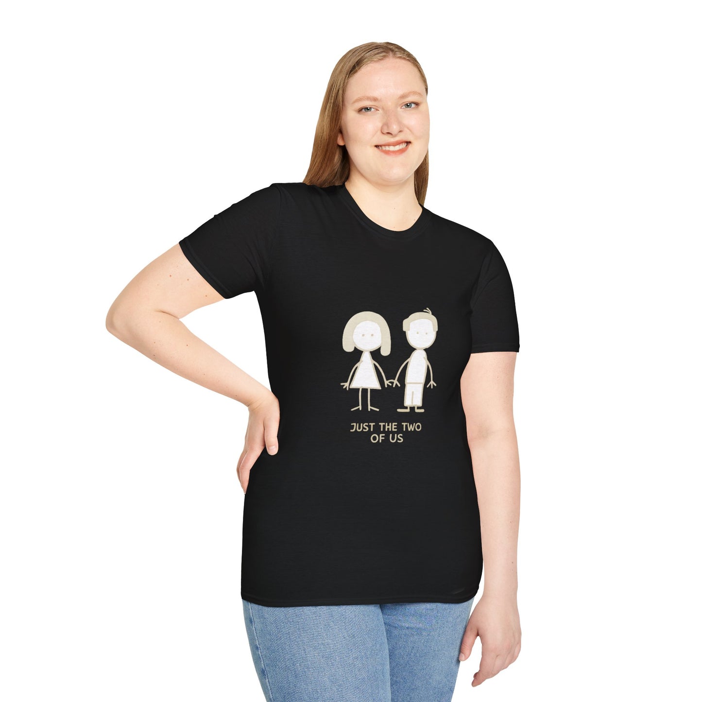 Couple Stick Figure 'Just The Two Of Us' T-Shirt