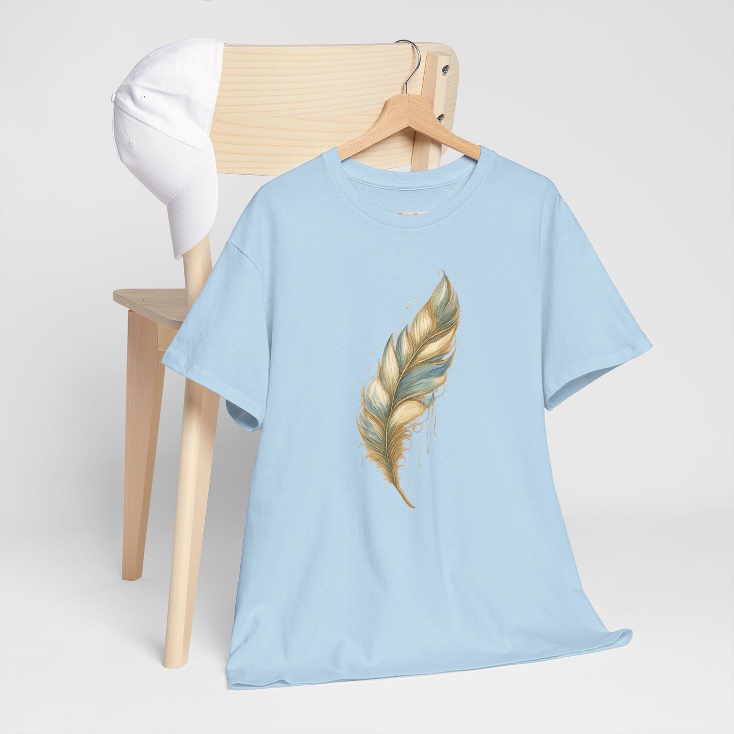 Feather Art T‑Shirt — plume color