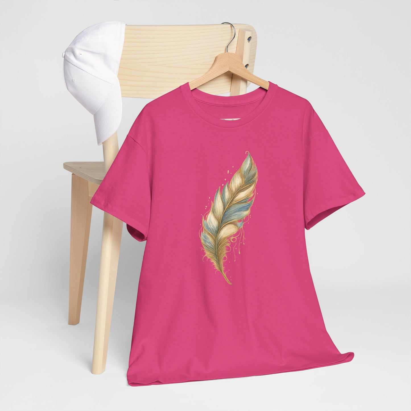 Feather Art T‑Shirt — plume color