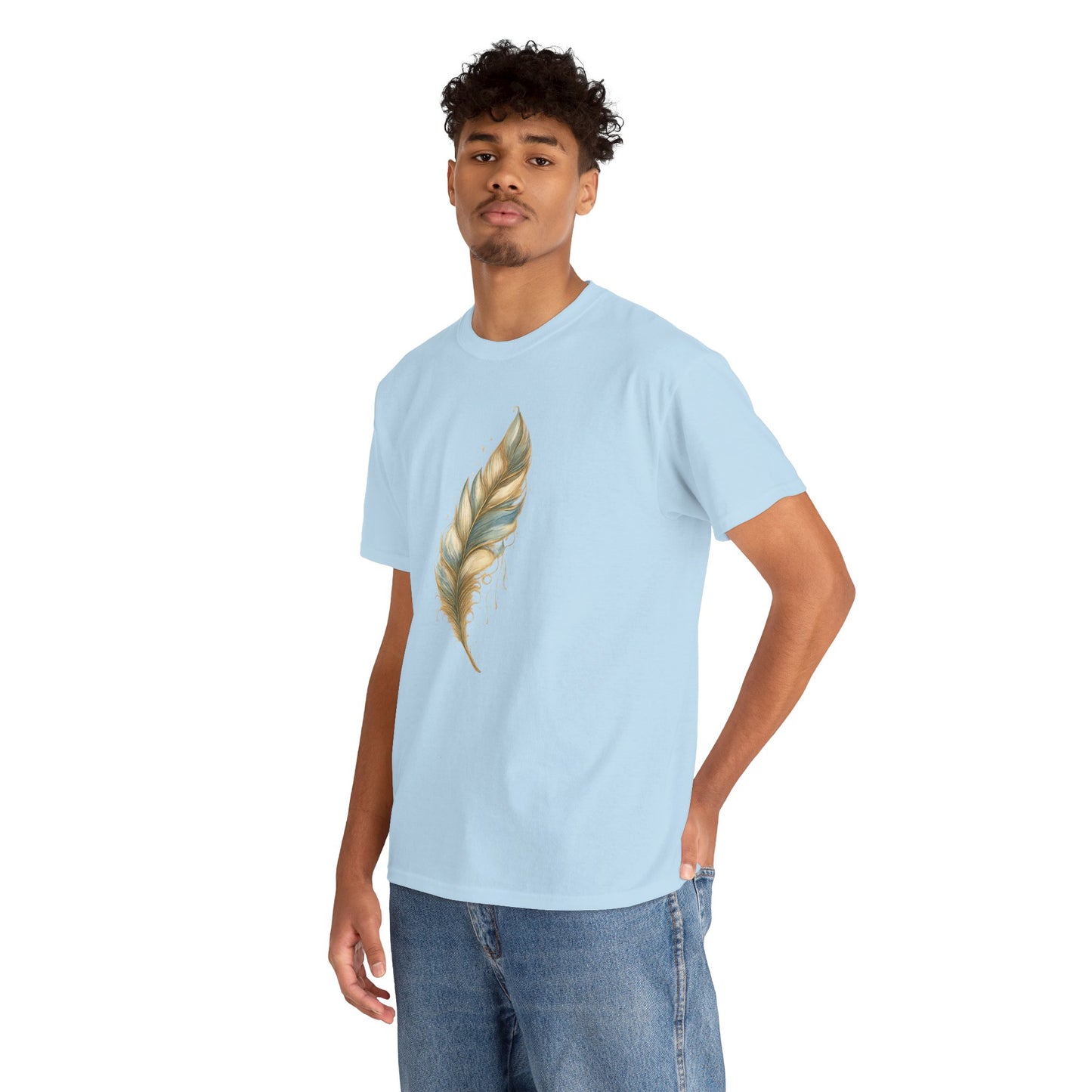 Feather Art T‑Shirt — plume color