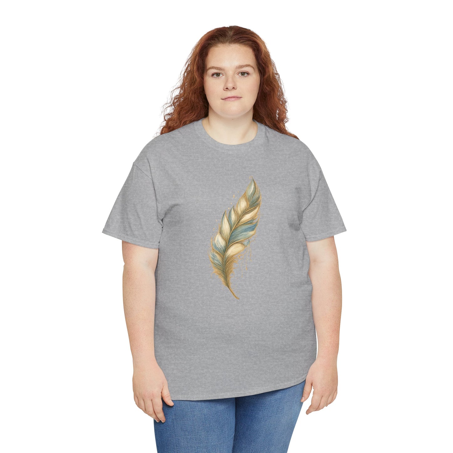 Feather Art T‑Shirt — plume color