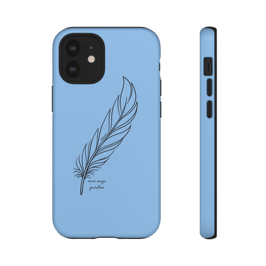 coque de téléphone: plume "ange gardien"