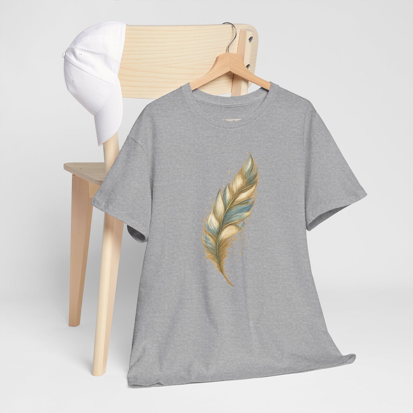 Feather Art T‑Shirt — plume color
