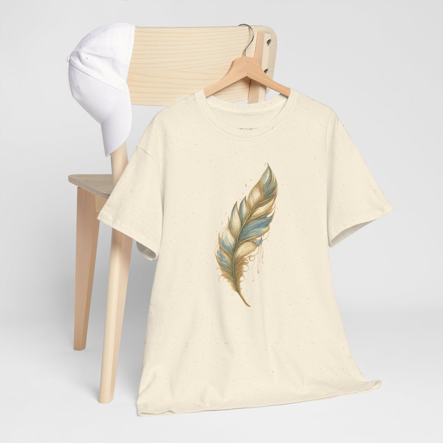 Feather Art T‑Shirt — plume color