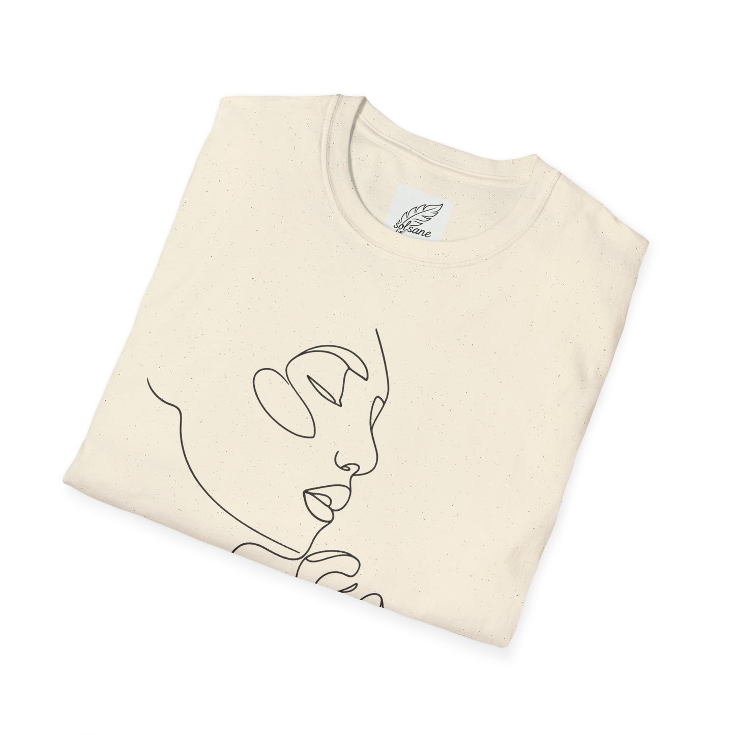 Line Art Face T-Shirt — Minimal One-Line Portrait Tee