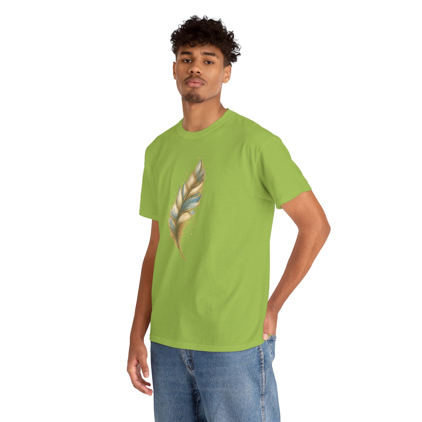 Feather Art T‑Shirt — plume color