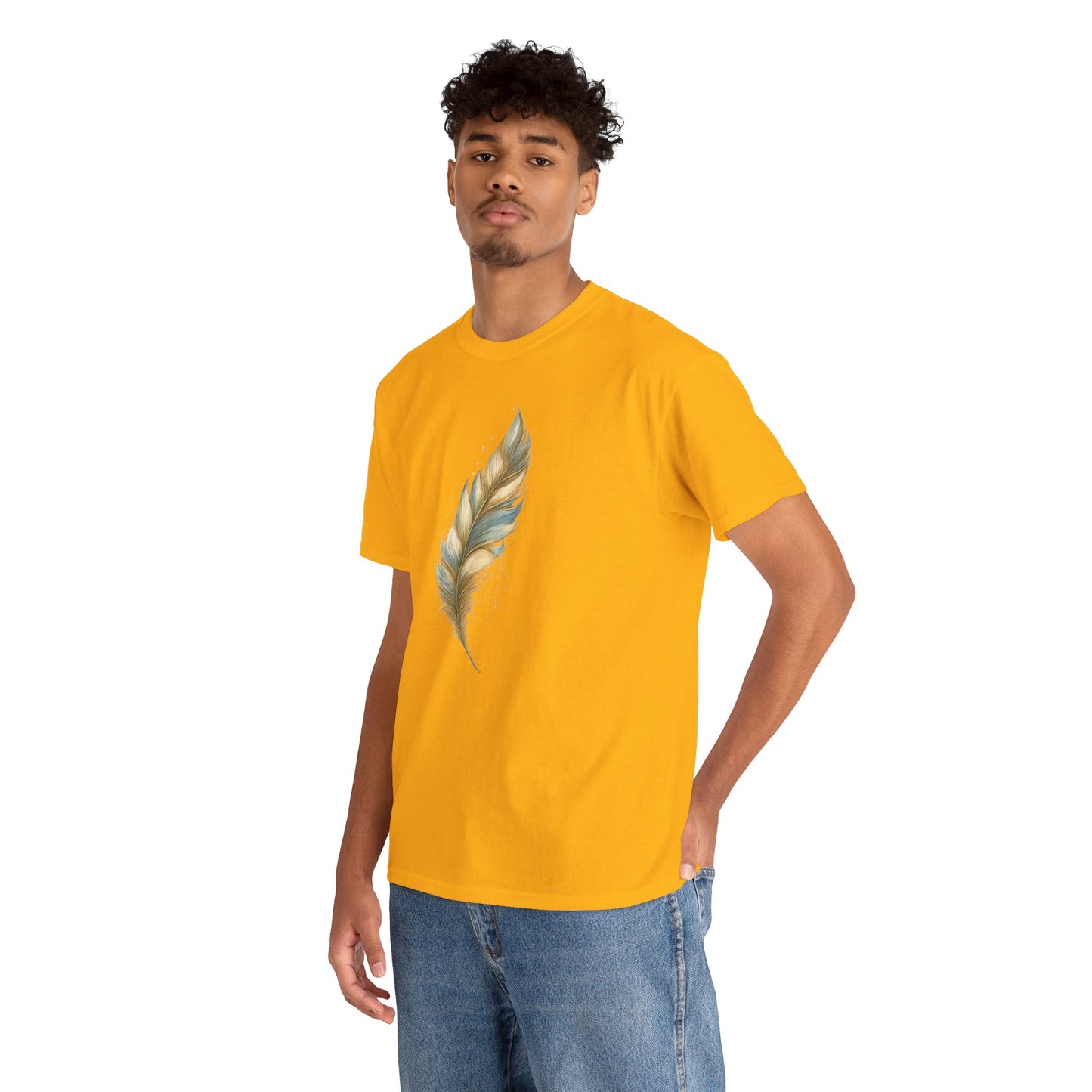 Feather Art T‑Shirt — plume color