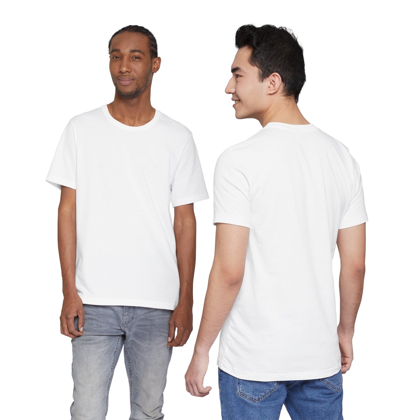 White Crewneck T‑Shirt — Classic Unisex Jersey Short Sleeve Tee