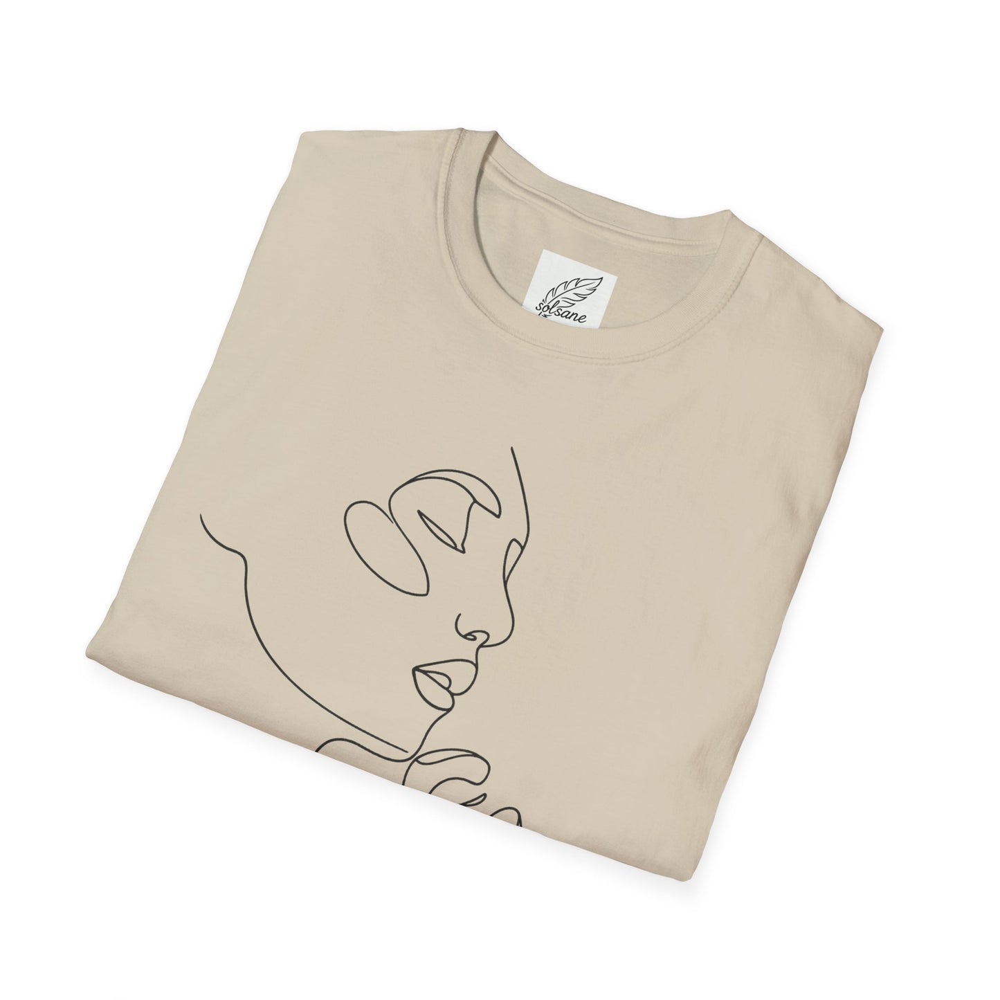 Line Art Face T-Shirt — Minimal One-Line Portrait Tee