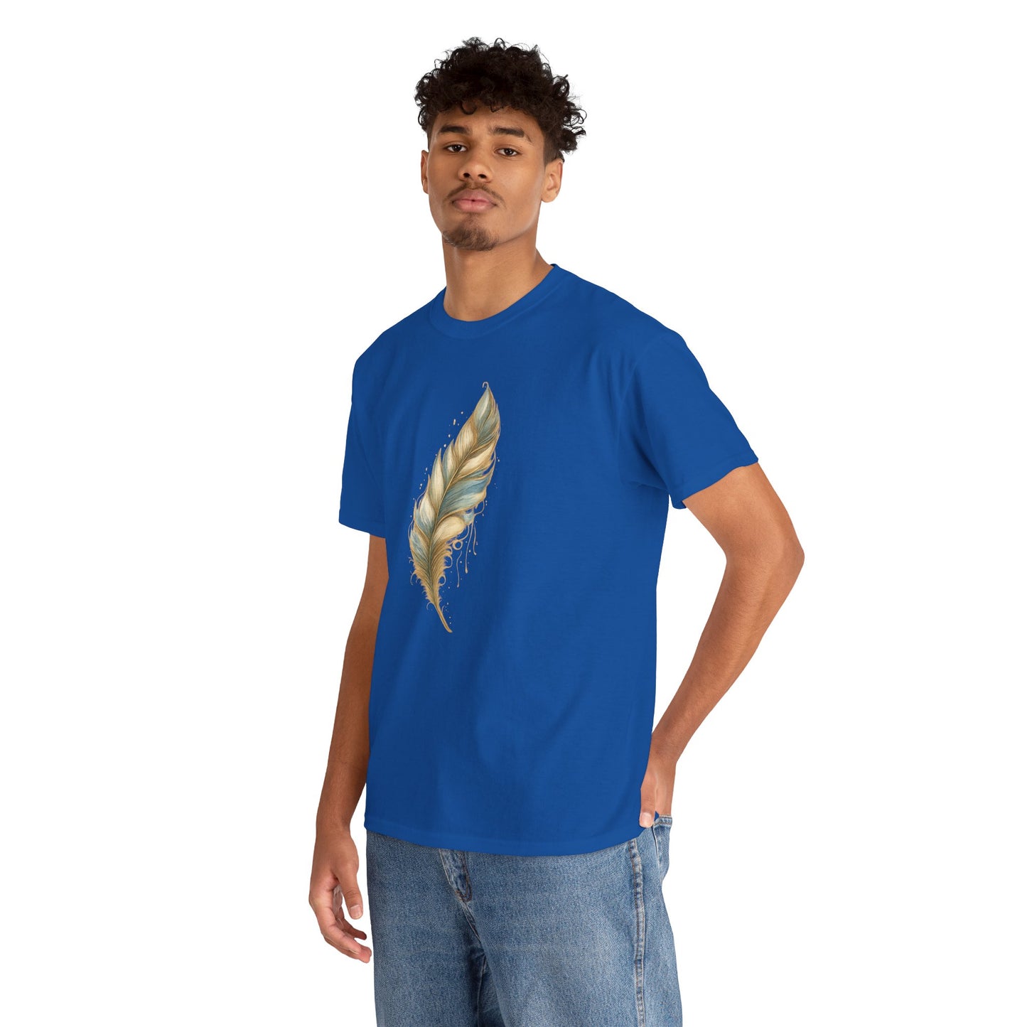Feather Art T‑Shirt — plume color