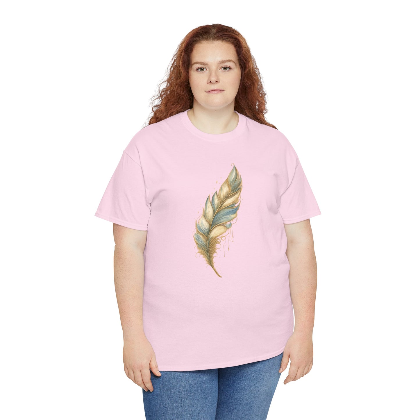 Feather Art T‑Shirt — plume color