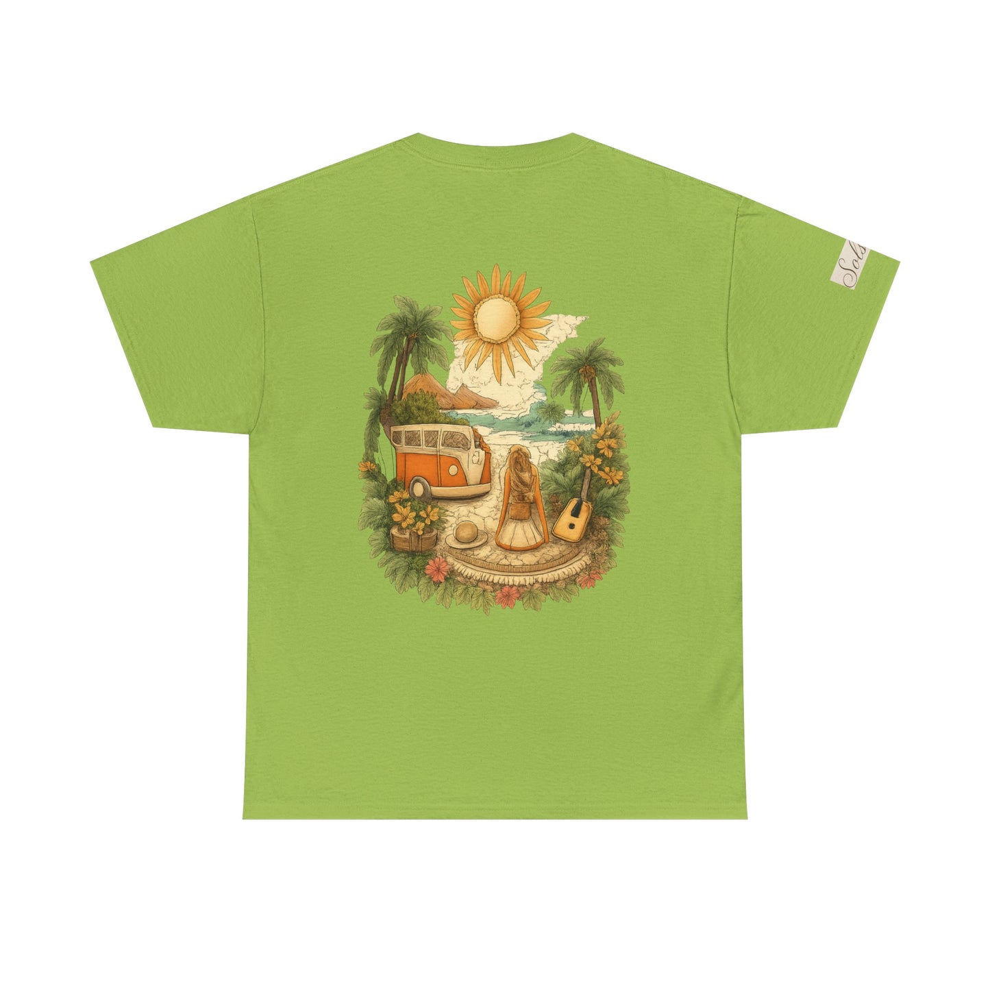 Vintage Beach Van T-Shirt — Retro Surf Camper Graphic Tee
