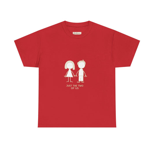Just the Two of Us Couple T-Shirt — Cute Minimalist Romantic Tee