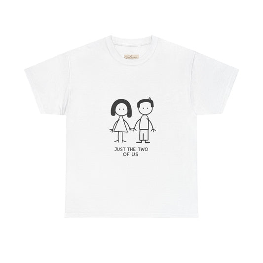 Couples T‑Shirt — "Just The Two Of Us" Cute Stick Figure Tee