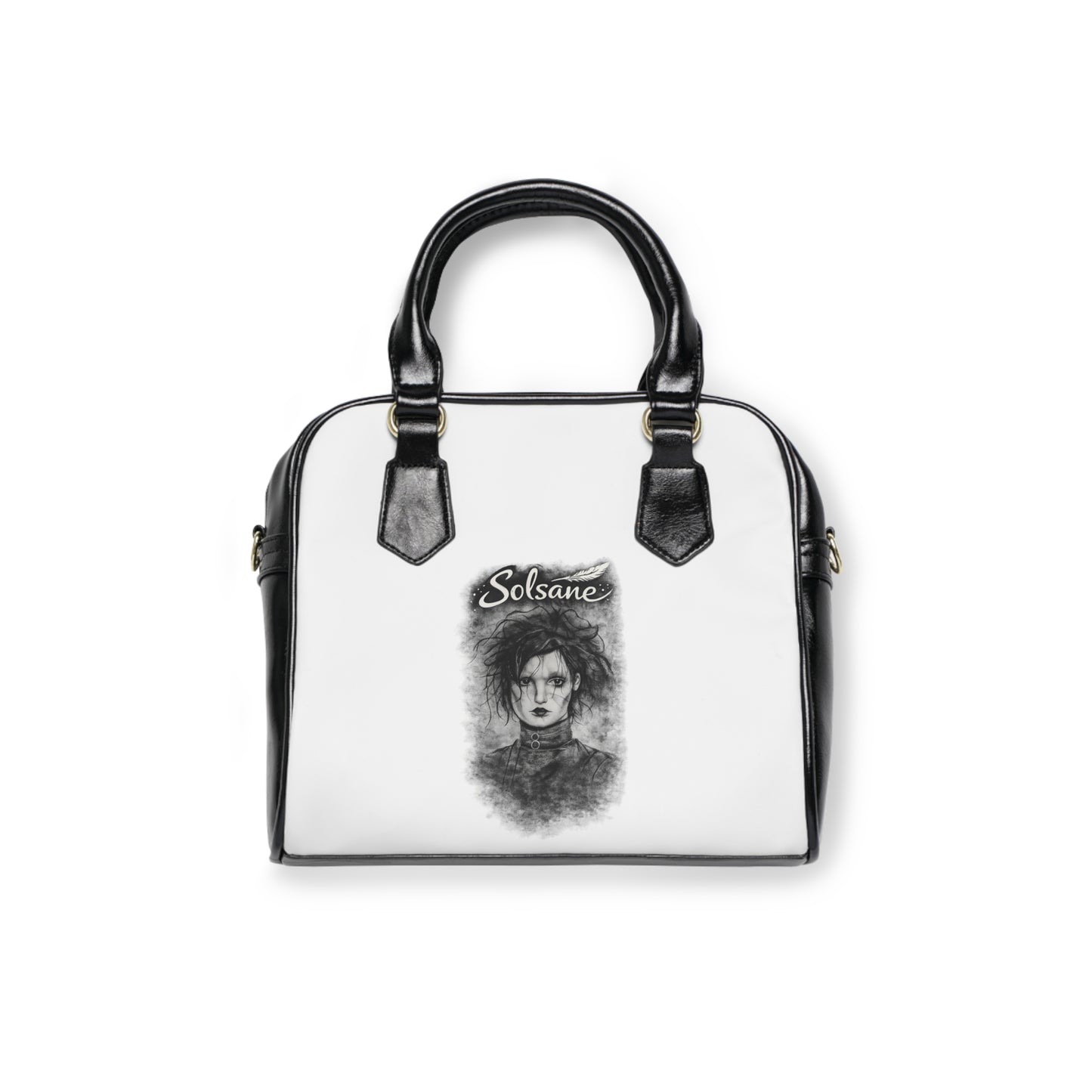 Gothic Portrait sac à main d'épaule – "Solsane Edward aux mains d'argent"