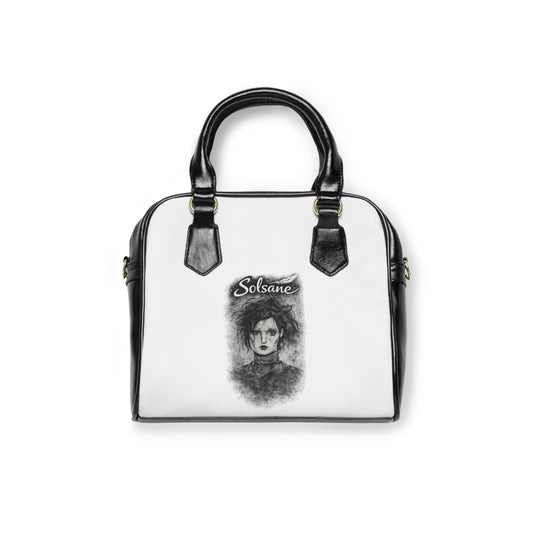 Gothic Portrait sac à main d'épaule – "Solsane Edward aux mains d'argent"