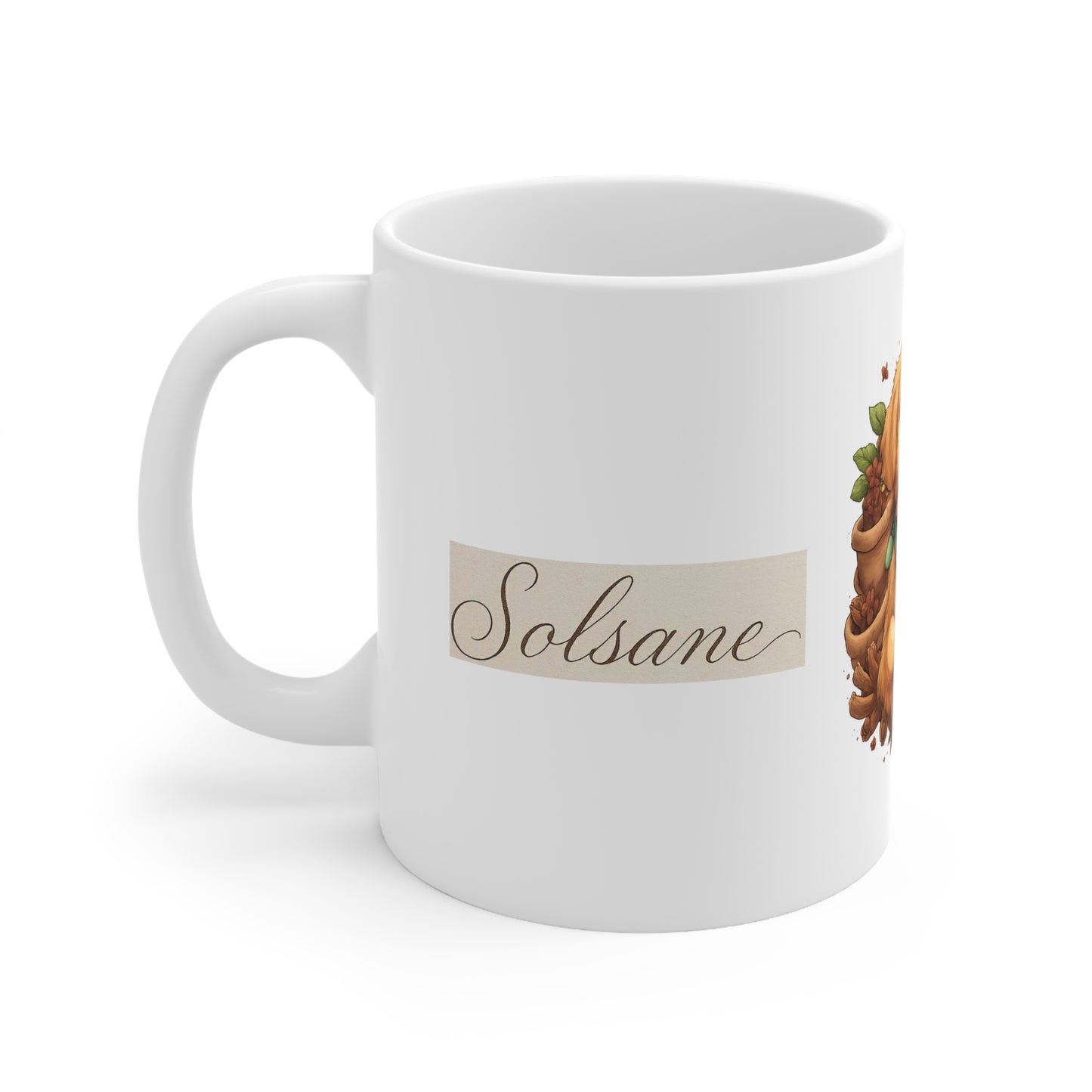 Taza de café Golden Retriever: adorable cachorro con café, opción de nombre personalizado